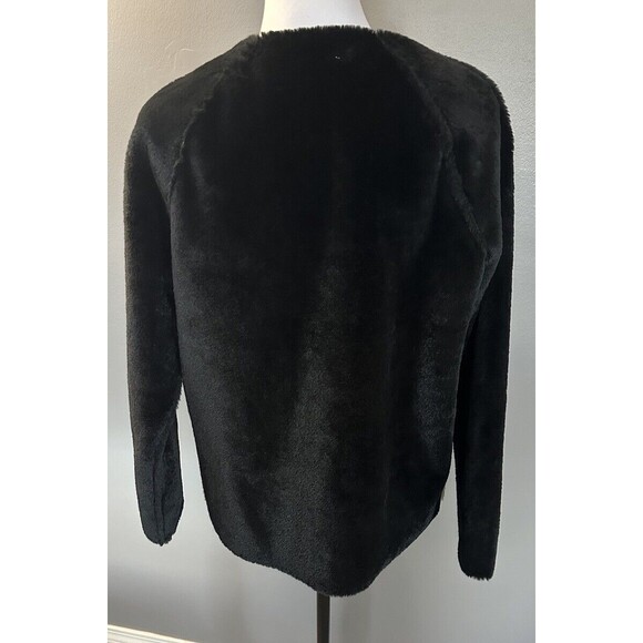 Velvet by Graham & Spencer Color-block Black Tan Faux Fur Jacket Women XS Coat - Picture 4 of 8